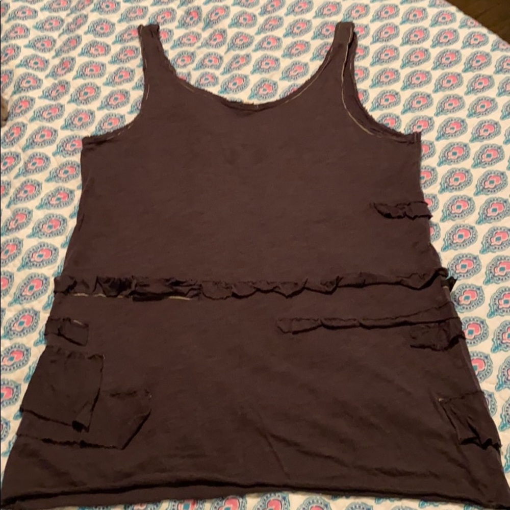 Super Cool Ruffle J Crew Tank! Small - Picture 7 of 8